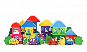 Конструктор - Цветной городок, 41 деталь (Томик, 8688-8 ТОМИКsim)